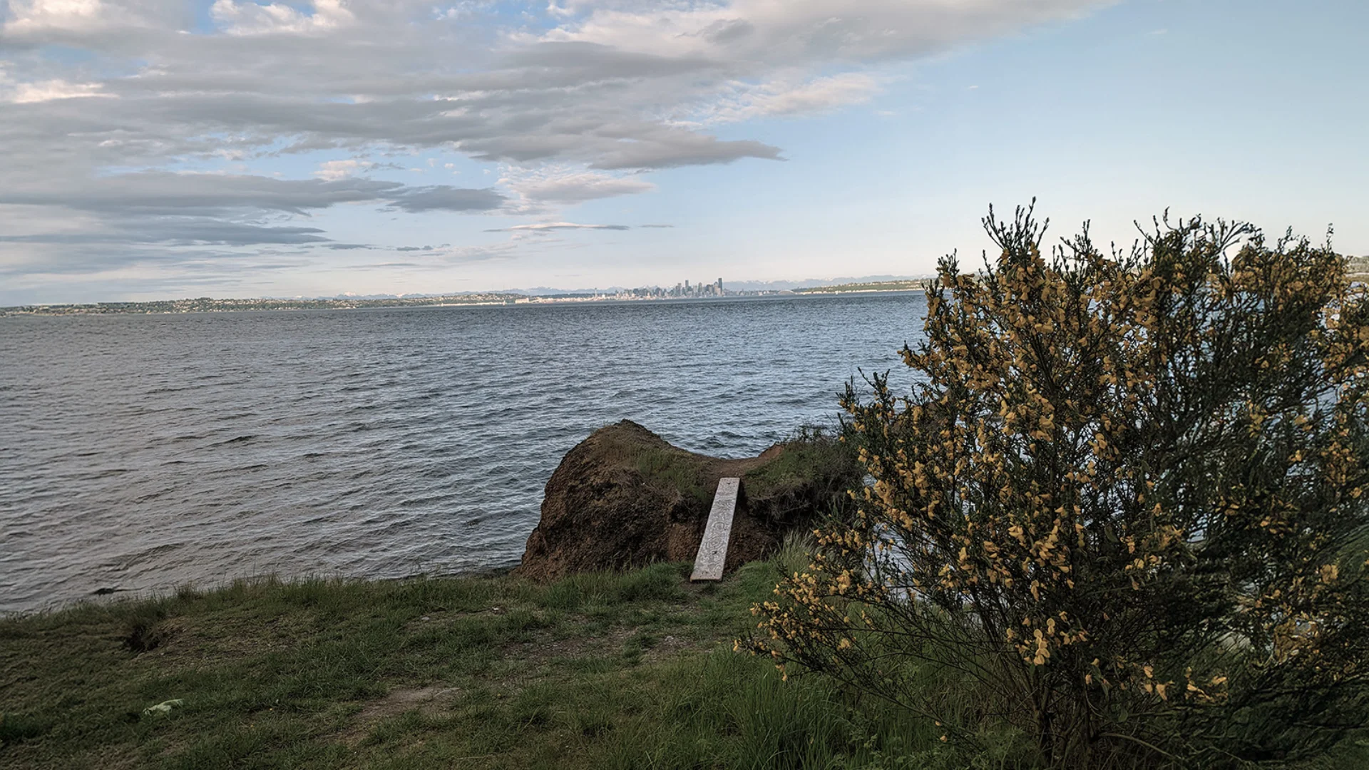 The Seattle Skyline from a favorite meeting spot near Rockaway Point on Bainbridge Island