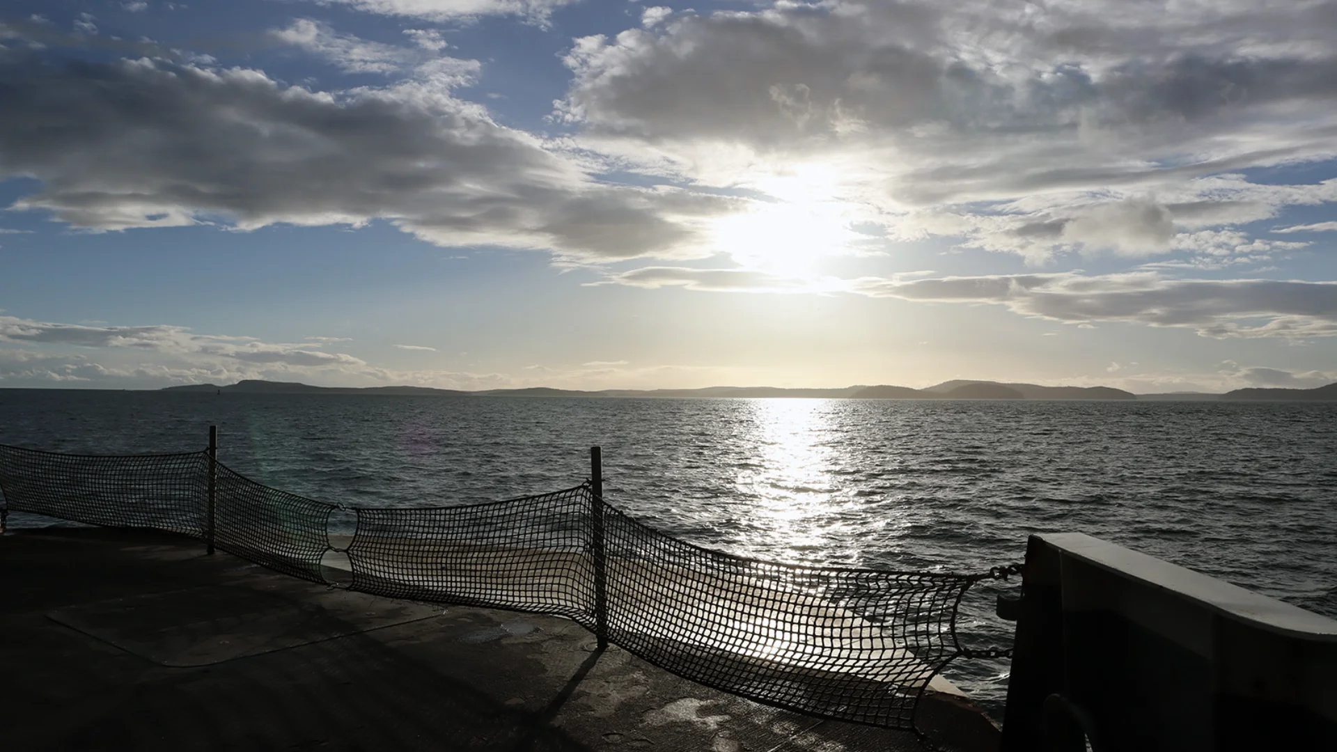 View from the ferry west of Anacordes, WA