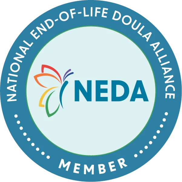 National End-of-Life Doula Alliance Member 2026 certification badge